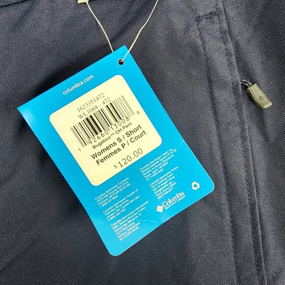 NWT Columbia Bugaboo Omni-Heat Ski Snow Pants Waterproof Navy Blue Small Short - Picture 8 of 15